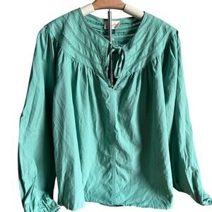 Universal Thread Women's Green Balloon Long Sleeve Blouse - Size Medium - NWT